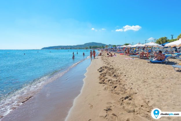 Faliraki beach Rhodes island