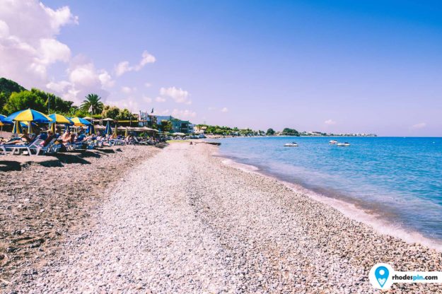 Ixia beach Rhodes island