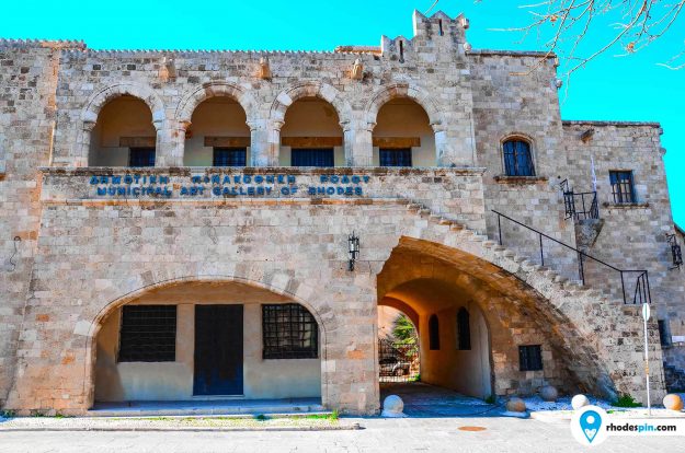 Municipal art gallery old town Rhodes island