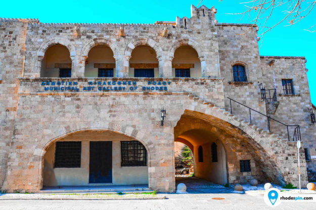Municipal art gallery old town Rhodes island