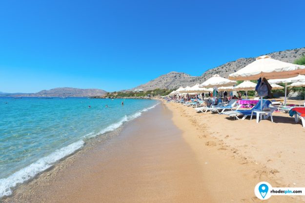 Pefkos beach Rhodes island