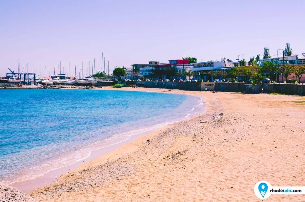 Port beach Rhodes Island