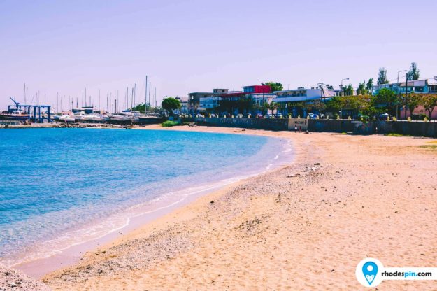 Port beach Rhodes Island