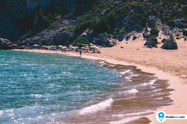 Tsambika beach nudist Rhodes island