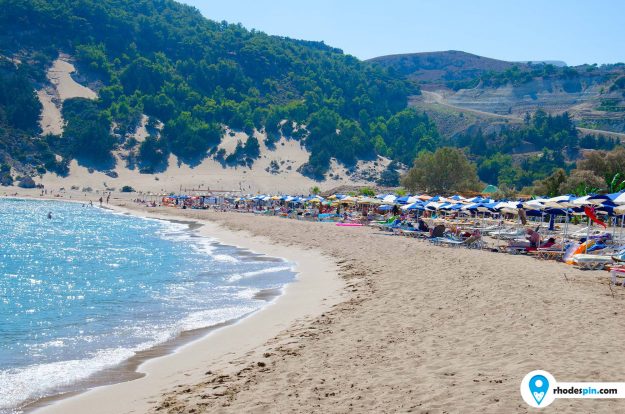 Tsambika beach Rhodes Island