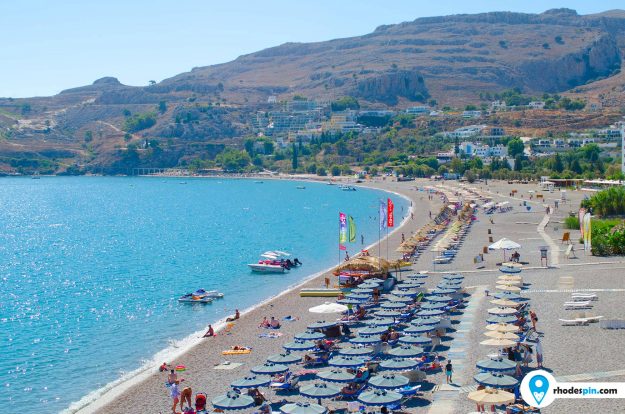 Vlicha beach Rhodes Island